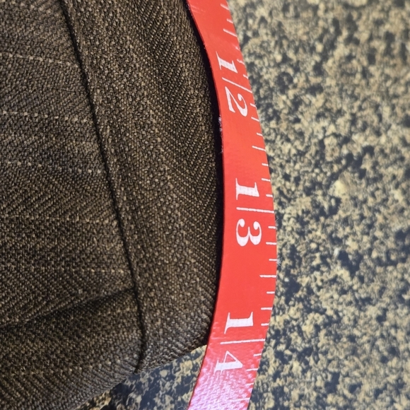 Alfred Dunner Brown Pinstripe Dress Pants Stretch Straight Leg 2 Pocket Women 10 - Picture 8 of 12